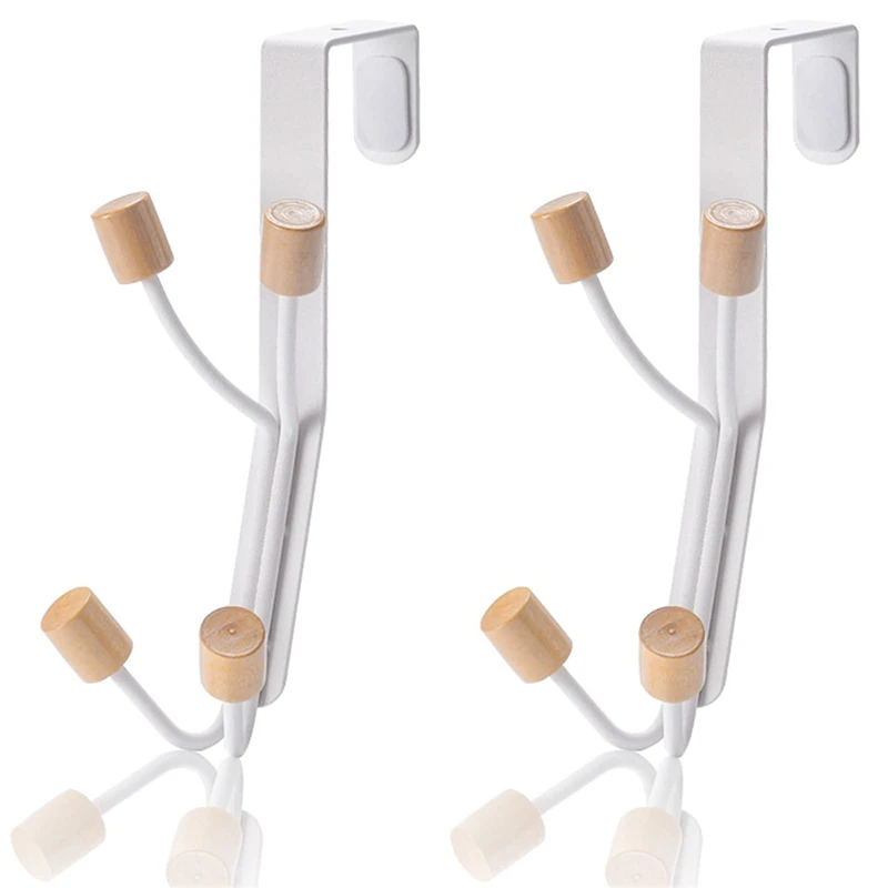 2Pcs over the Door Hooks, Towel Rack Hooks for Hanging Coats Hats Towels Bathrooms Living Room with 4 Hook
2Pcs over the Door Hooks, Towel Rack Hooks for Hanging Coats Hats Towels Bathrooms Living Room with 4 Hook