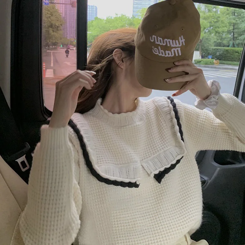 Pullovers Women Popular Fashion Cosy College Lovely Patchwork All-Match Hot Sale Elegant Young Students Korean Style Loose F
Pullovers Women Popular Fashion Cosy College Lovely Patchwork All-Match Hot Sale Elegant Young Students Korean Style Loose F