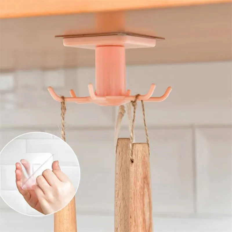 360 Degrees Rotated Kitchen Hooks Self Adhesive 6 Hooks Home Wall Door Hook Handbag Clothes Ties Bag Hanger Hanging Rack
360 Degrees Rotated Kitchen Hooks Self Adhesive 6 Hooks Home Wall Door Hook Handbag Clothes Ties Bag Hanger Hanging Rack