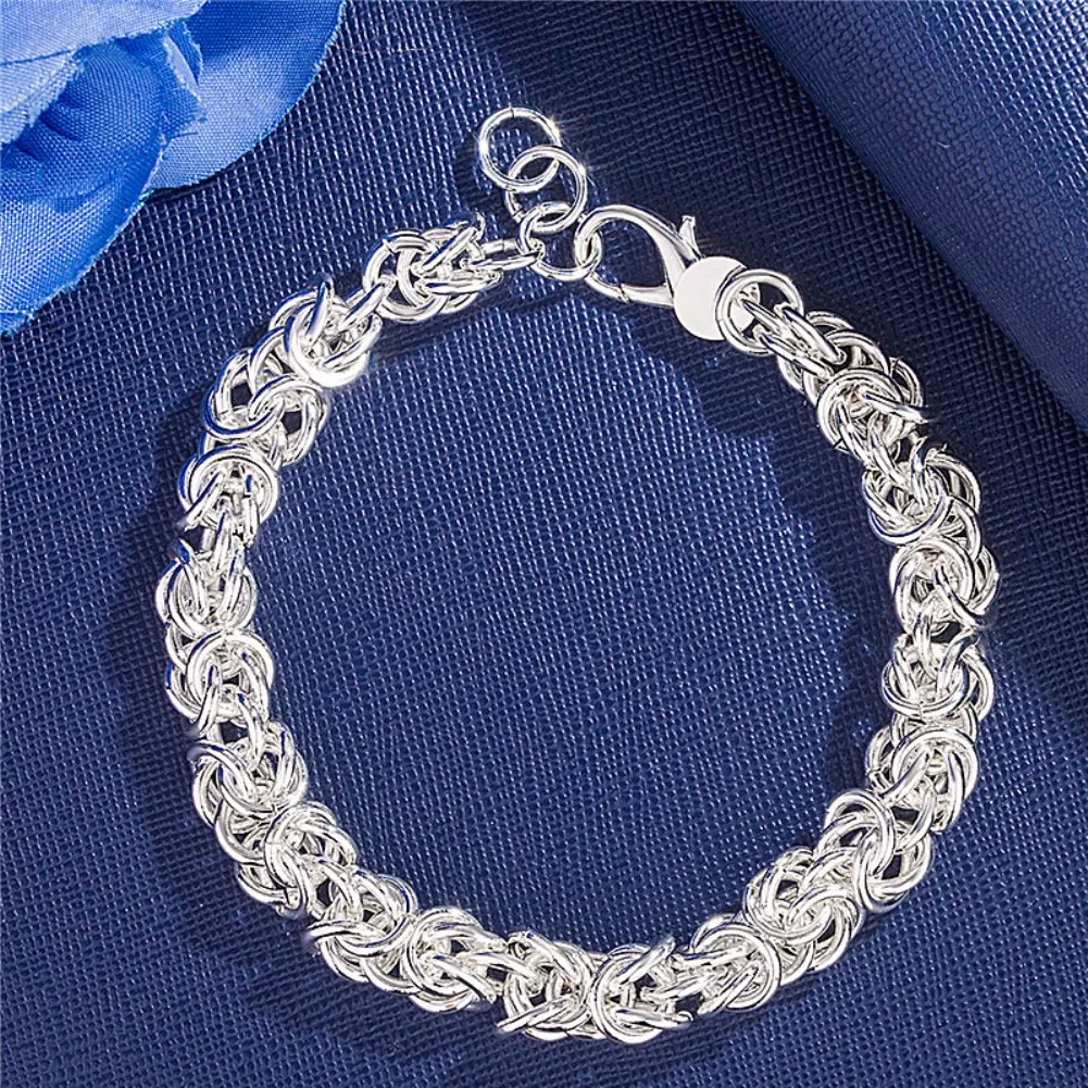 Popular brands 925 Sterling silver classic circle Bracelet for woman man Wedding party Christmas Gifts fashion noble Jewelry
Popular brands 925 Sterling silver classic circle Bracelet for woman man Wedding party Christmas Gifts fashion noble Jewelry