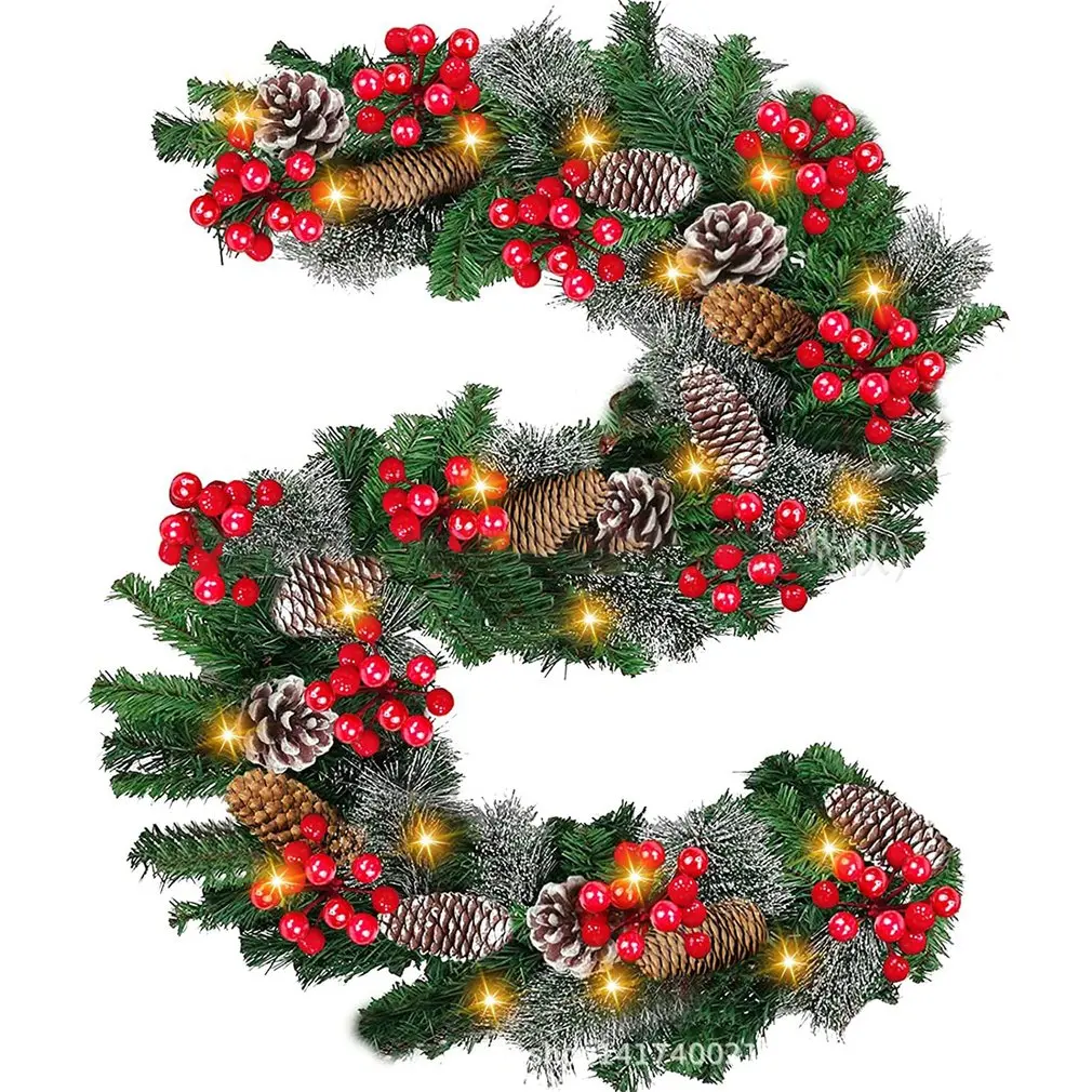 2.7M Christmas LED Green Garland Decoration Wreath LED Rattan Garland Decorative Christmas Artificial Xmas Tree Rattan Banner
2.7M Christmas LED Green Garland Decoration Wreath LED Rattan Garland Decorative Christmas Artificial Xmas Tree Rattan Banner