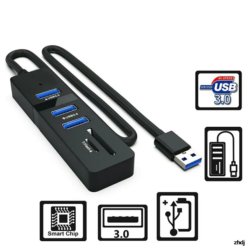 HUB Adapter USB 3.0 Multi-port Hub With Type C Power Port PC Computer Accessories ABS Extender Adapter Dropshipping
HUB Adapter USB 3.0 Multi-port Hub With Type C Power Port PC Computer Accessories ABS Extender Adapter Dropshipping