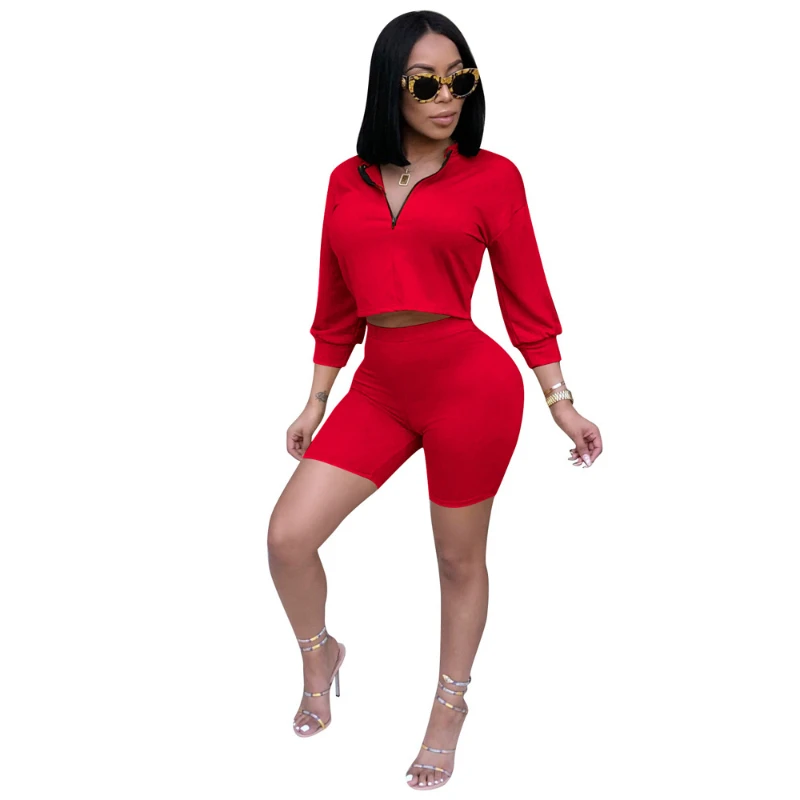 ZITY Women Casual Sets Fashion Gym Sports Jogging Solid Color Tops And Shorts Sets Summer New Slim Ladies Yoga Two Pieces Set
ZITY Women Casual Sets Fashion Gym Sports Jogging Solid Color Tops And Shorts Sets Summer New Slim Ladies Yoga Two Pieces Set