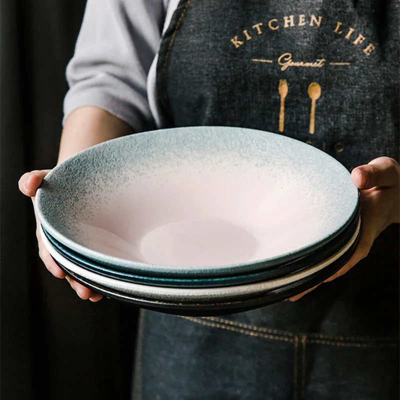 Japanese style hat bowl shallow plate ceramic single large salad bowl noodle bowl plate dish special restaurant tableware bowls
Japanese style hat bowl shallow plate ceramic single large salad bowl noodle bowl plate dish special restaurant tableware bowls