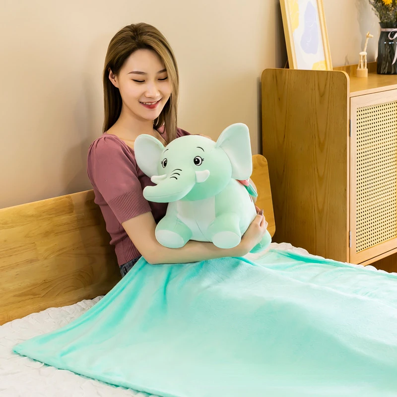 Cartoon Pillow Blanket 2-in-1 Elephant Car Pillow Dual-use Facecloth Pillow Blanket Cute Animal Pillow Soft Sofa Doll Cushion
Cartoon Pillow Blanket 2-in-1 Elephant Car Pillow Dual-use Facecloth Pillow Blanket Cute Animal Pillow Soft Sofa Doll Cushion