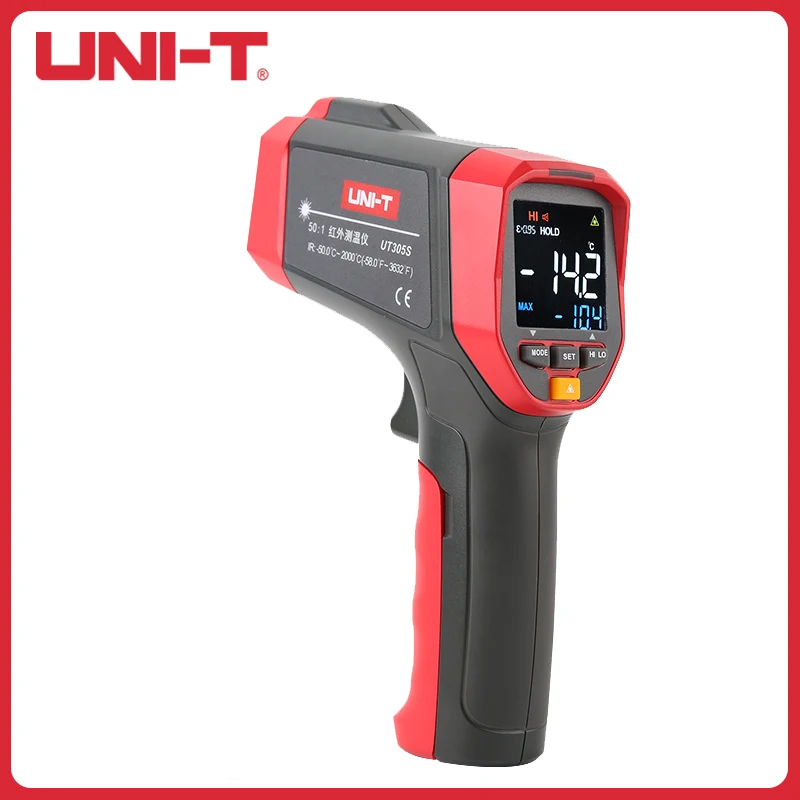 UNI-T UT305S Non-contact Infrared Thermometer -50C~2000C Digital Temperature Meter EBTN Display High Temperature Thermometer
UNI-T UT305S Non-contact Infrared Thermometer -50C~2000C Digital Temperature Meter EBTN Display High Temperature Thermometer