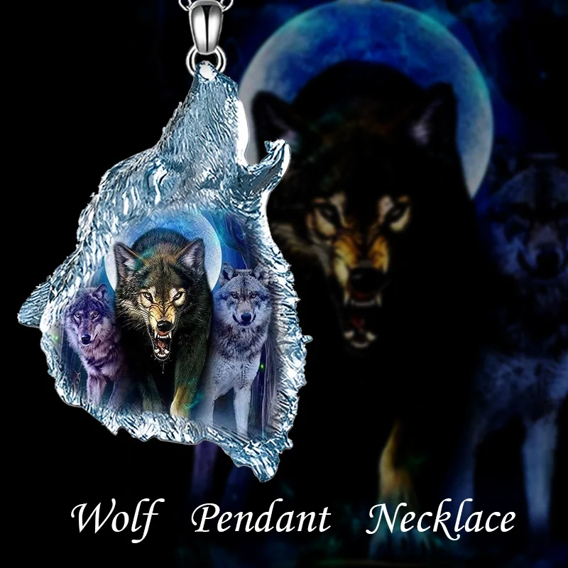 Creative forest ghost wolf punk hip hop animal wolf CRYSTAL PENDANT NECKLACE GOTHIC roaring animal wolf Head Pendant
Creative forest ghost wolf punk hip hop animal wolf CRYSTAL PENDANT NECKLACE GOTHIC roaring animal wolf Head Pendant