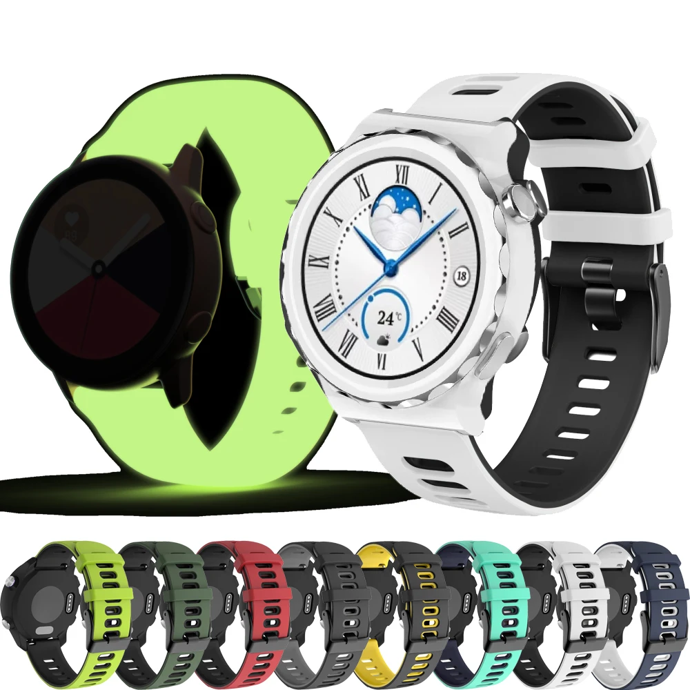 Мягкий силиконовый ремешок для девочек Huawei Watch GT3 GT 3 Pro 43 мм GT2 42 Сменный умных