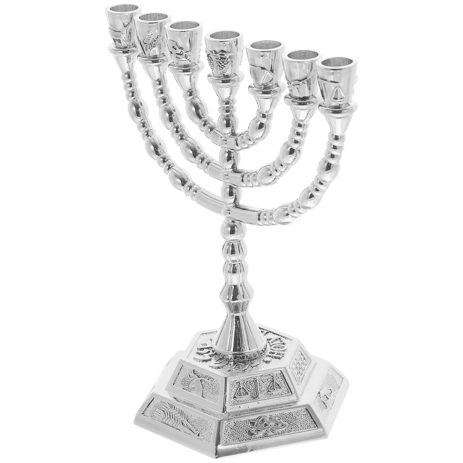 7 Candlesticks Menorah Dining Table Centerpieces Holder Ornaments Metal Trim Jewish 7-arm For Home Bedroom Wall Decor Above
7 Candlesticks Menorah Dining Table Centerpieces Holder Ornaments Metal Trim Jewish 7-arm For Home Bedroom Wall Decor Above
