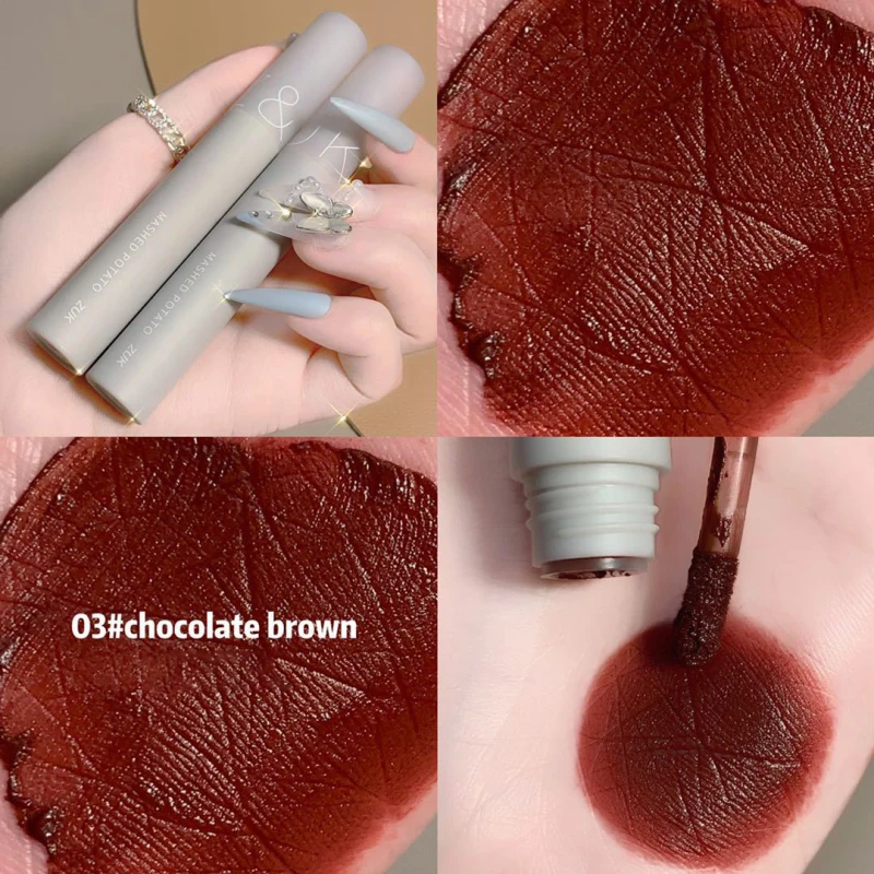 Milk Tube Lip Glaze Velvet Matte Lipstick Waterproof Long-lasting Easy To Color Lip Gloss Mud Makeup TSLM1
Milk Tube Lip Glaze Velvet Matte Lipstick Waterproof Long-lasting Easy To Color Lip Gloss Mud Makeup TSLM1