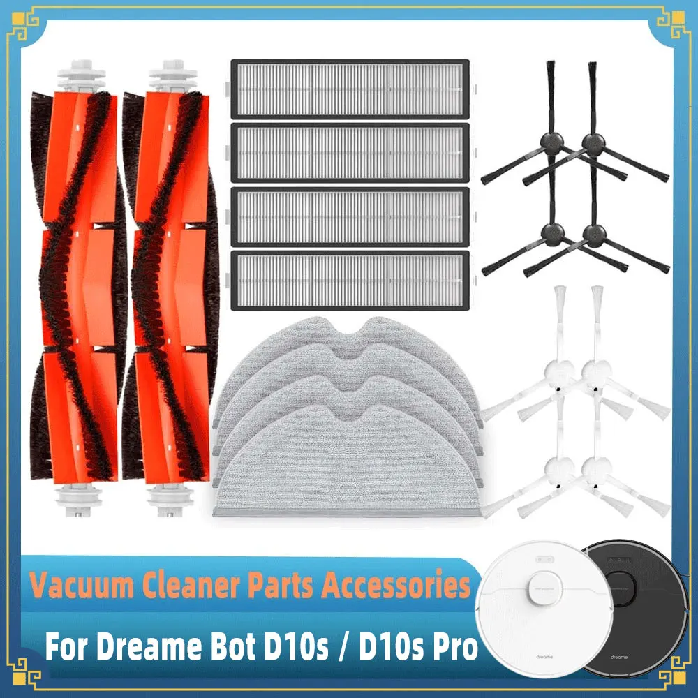 For Dreame Bot D10s / D10s Pro Robot Vacuum Cleaner Replacement Spare Part Main Side Brush Hepa Filter Mop Pad Accessory
For Dreame Bot D10s / D10s Pro Robot Vacuum Cleaner Replacement Spare Part Main Side Brush Hepa Filter Mop Pad Accessory