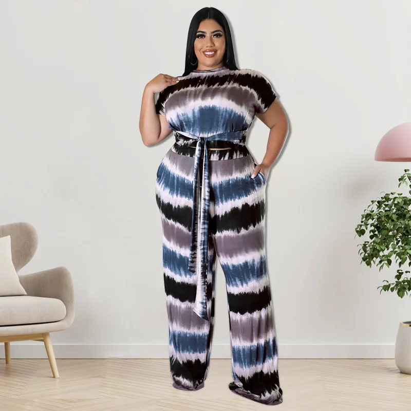 Big Beautiful Women Pants Set Cropped T Shirt Straight Pants Suit Female Girls 2PCS Outfits Lady's Plus Size Two Piece Sets
Big Beautiful Women Pants Set Cropped T Shirt Straight Pants Suit Female Girls 2PCS Outfits Lady's Plus Size Two Piece Sets