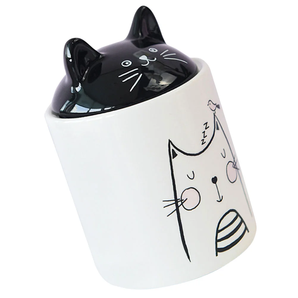 Multi-functional Ceramic Jar Decorative Cat Pattern Storage Canister Desktop Sugar Spice Jar With Lid
Multi-functional Ceramic Jar Decorative Cat Pattern Storage Canister Desktop Sugar Spice Jar With Lid