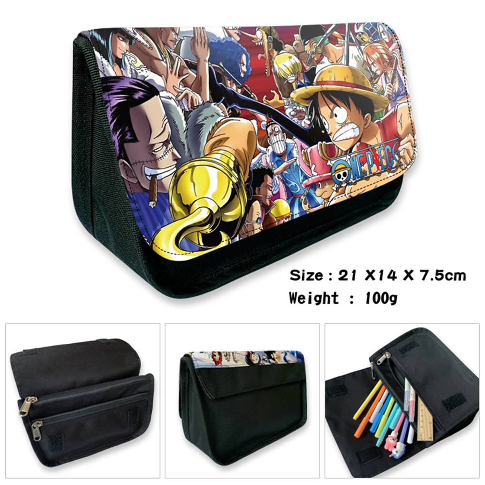 Pen Bag Boys Anime ONE PIECE Cartoon Pencil CaseNylon Student Casual Printing Makeup Cosmeticbag Stationery Preppy Style Bags
Pen Bag Boys Anime ONE PIECE Cartoon Pencil CaseNylon Student Casual Printing Makeup Cosmeticbag Stationery Preppy Style Bags