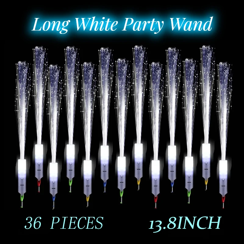 36Pcs 14inch Upgrade Long Wedding Sparklers Fiber Optic Wands 3 Mode LED Light Up Stick Glow Party Supply Wedding Favor
36Pcs 14inch Upgrade Long Wedding Sparklers Fiber Optic Wands 3 Mode LED Light Up Stick Glow Party Supply Wedding Favor