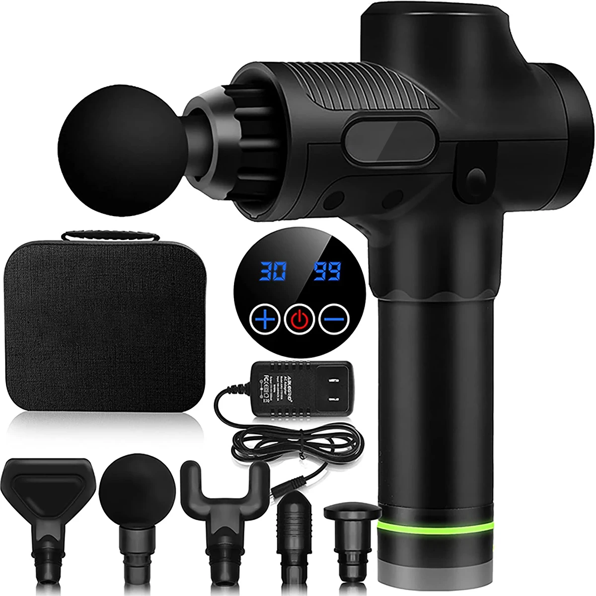 Massage Gun 30 Speeds Deep Tissue Electric Neck Massager Pain Relief Pistol Muscle Fascial Gun
Massage Gun 30 Speeds Deep Tissue Electric Neck Massager Pain Relief Pistol Muscle Fascial Gun