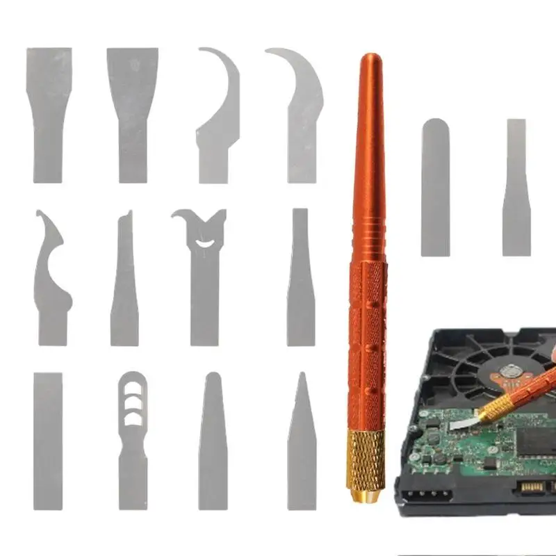 Wood Glue Scraper 14-In-1 Motherboard Repair Tool Mobile Phone Repair Hand Tool For Phone Pc Tablet Caving Cutter Sculpture
Wood Glue Scraper 14-In-1 Motherboard Repair Tool Mobile Phone Repair Hand Tool For Phone Pc Tablet Caving Cutter Sculpture