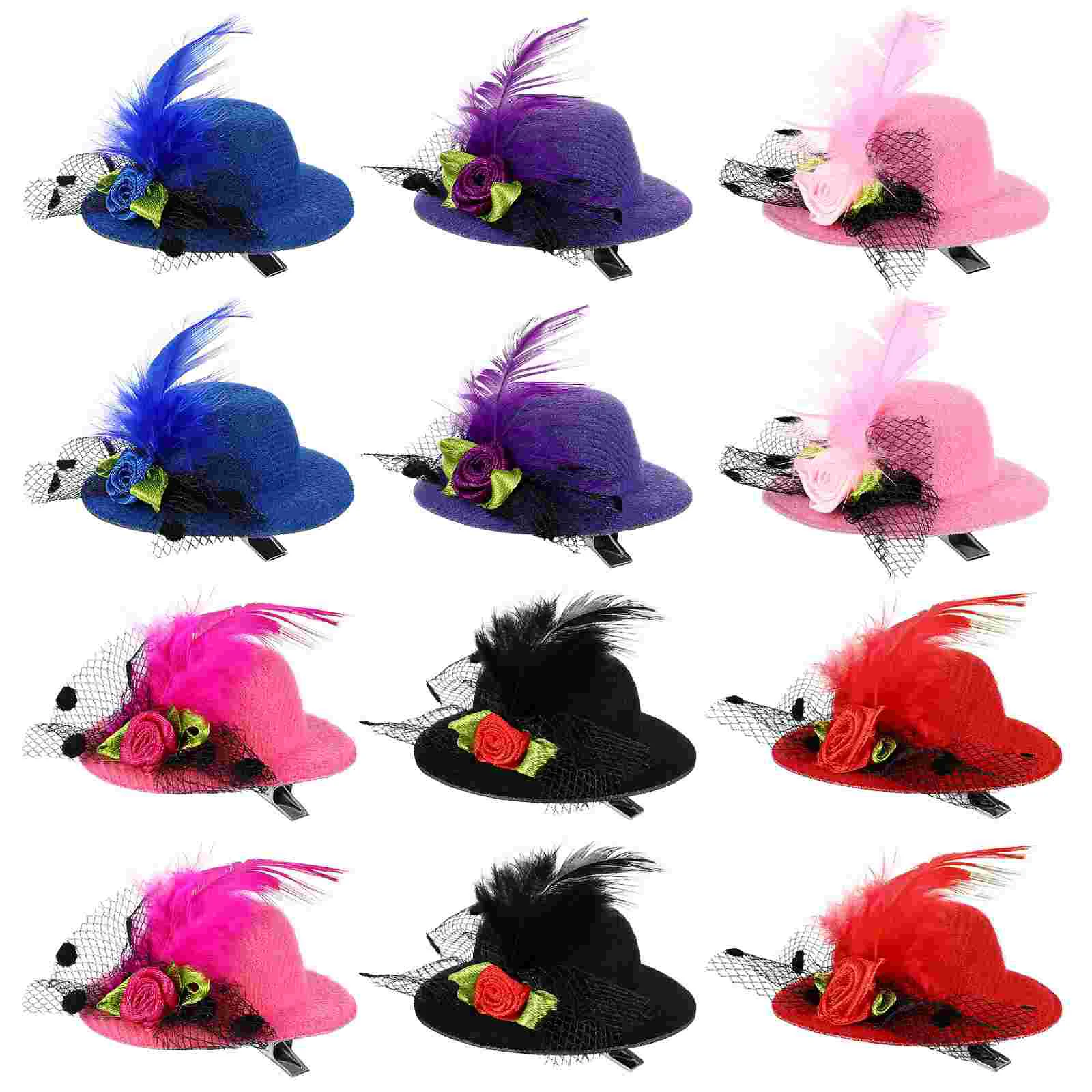 12 Pcs Small Hat Hair Clips Kids Barrettes Women's Fashion Headbands Accessories 
12 Pcs Small Hat Hair Clips Kids Barrettes Women's Fashion Headbands Accessories