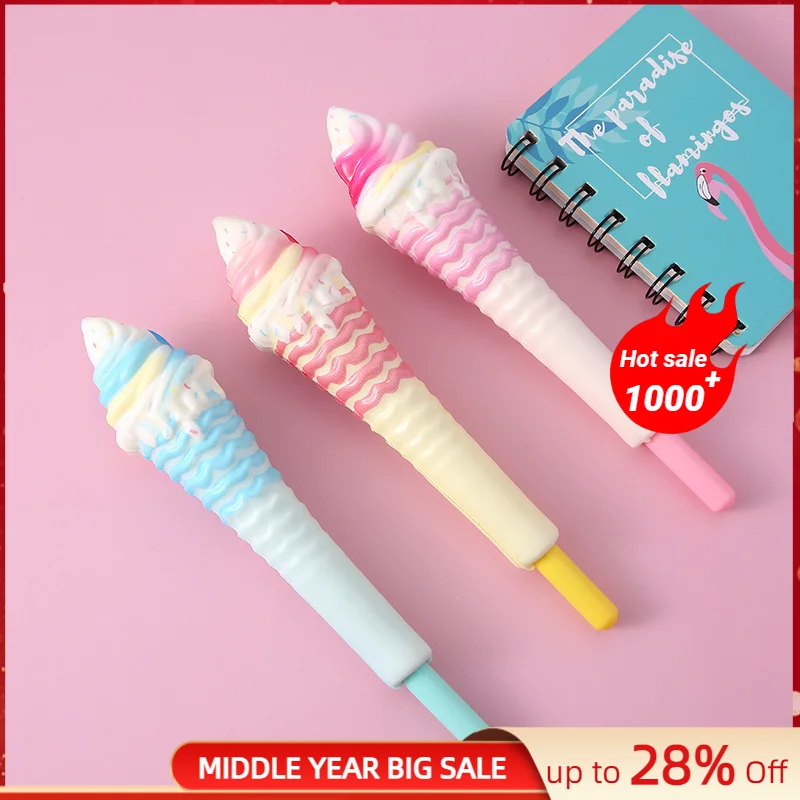 2 Pcs Cute Soft Gel Pen Ice cream pen Stationery Office School Supply Unpack Decompression Creative Lovely Cartoon Pen for Gift
2 Pcs Cute Soft Gel Pen Ice cream pen Stationery Office School Supply Unpack Decompression Creative Lovely Cartoon Pen for Gift