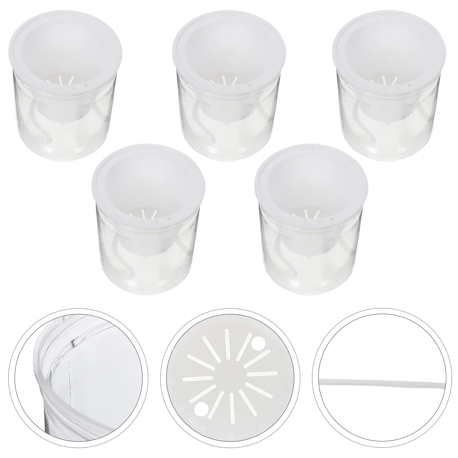5 Sets Transparent Lazy Flower Pot Clear Plastic Containers Hydroponic Planting Violets Garden Planter Grow
5 Sets Transparent Lazy Flower Pot Clear Plastic Containers Hydroponic Planting Violets Garden Planter Grow