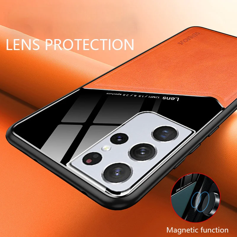 Slim Leather Coque For Samsung Galaxy S22 Ultra Lite Cover Hard Metal Magnetic Silicone Soft Case
Slim Leather Coque For Samsung Galaxy S22 Ultra Lite Cover Hard Metal Magnetic Silicone Soft Case