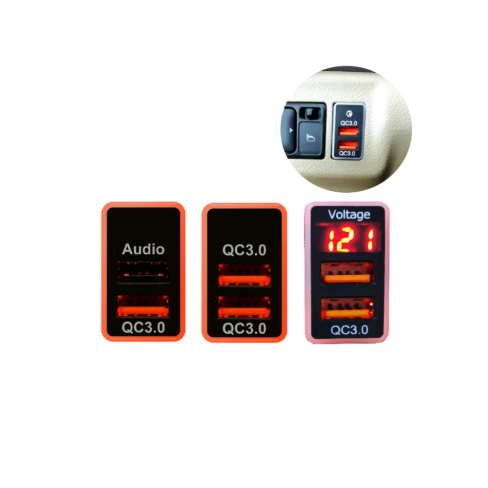 For Nissan SUNNY LIVINA Modified Vehicles QC3.0 Dual Vehicle Charging Atmosphere Lamp USB Dual Charger with Voltage
For Nissan SUNNY LIVINA Modified Vehicles QC3.0 Dual Vehicle Charging Atmosphere Lamp USB Dual Charger with Voltage