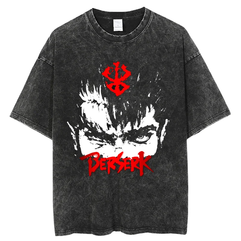 Berserk Anime Retro Men Washed T-Shirts Summer Cotton Casual Vintage Oversized T-Shirt Men Women Fashion High Quality Tops
Berserk Anime Retro Men Washed T-Shirts Summer Cotton Casual Vintage Oversized T-Shirt Men Women Fashion High Quality Tops