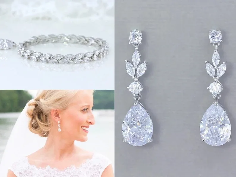 Diamond and Zincon Earrings Fashion Gorgeous Silver Needle Pearl Drop Earrings for A Pair of Women's White Pearl Jewelry
Diamond and Zincon Earrings Fashion Gorgeous Silver Needle Pearl Drop Earrings for A Pair of Women's White Pearl Jewelry