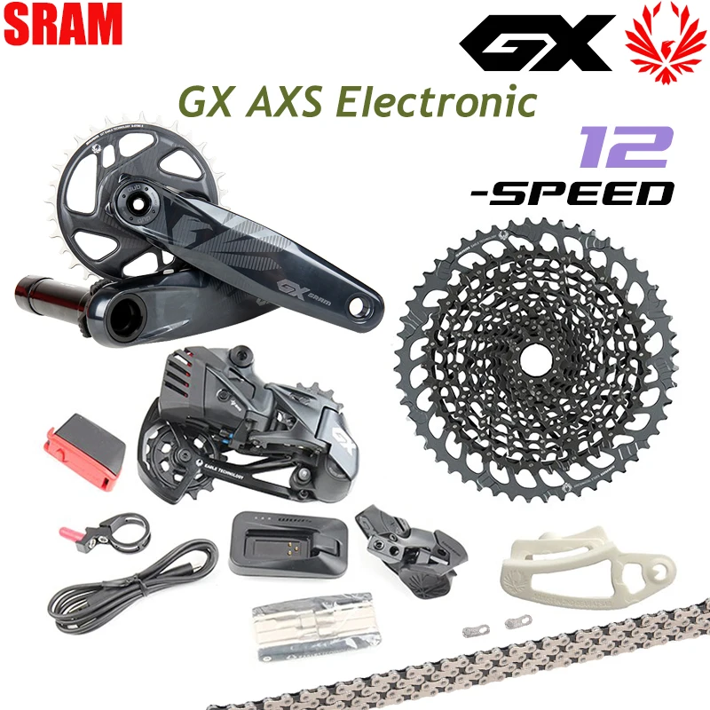 SRAM GX EAGLE AXS 1X12 Speed DUB MTB Bike Kit Bicycle Electronic Wireless Derailleur Groupset 10-52T Cassette XD Freewheel
SRAM GX EAGLE AXS 1X12 Speed DUB MTB Bike Kit Bicycle Electronic Wireless Derailleur Groupset 10-52T Cassette XD Freewheel