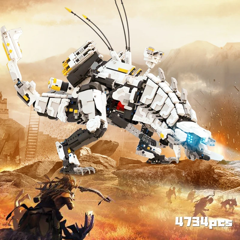 Игрушка Механическая блочная монстр-фигурка монстра MOC Game Horizon Zero Dawned Thunder, наборы игрушек для мальчиков
Игрушка Механическая блочная монстр-фигурка монстра MOC Game Horizon Zero Dawned Thunder, наборы игрушек для мальчиков