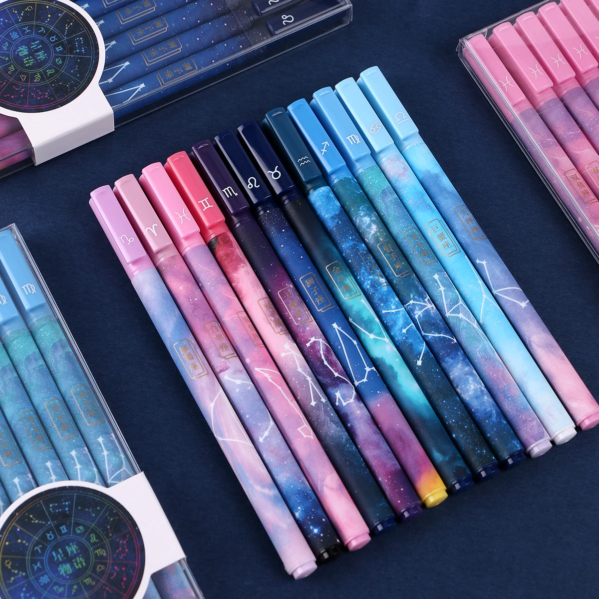 3pcs Constellation Gel Pen Novelty 0.5mm Starry Black Blue Ink Refills for Girl Gift Student Stationery School Writing Supplies
3pcs Constellation Gel Pen Novelty 0.5mm Starry Black Blue Ink Refills for Girl Gift Student Stationery School Writing Supplies