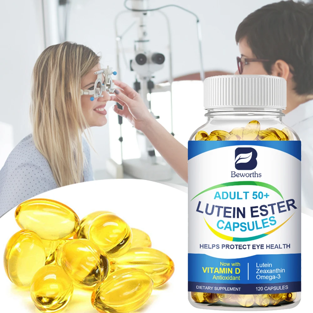 BEWORTHS Lutein Ester Capsules Contains Zinc Vitamins C&E &Omega 3 Lutein& Zeaxanthin Helps Protect Eye Health Reduce Eye Strain
BEWORTHS Lutein Ester Capsules Contains Zinc Vitamins C&E &Omega 3 Lutein& Zeaxanthin Helps Protect Eye Health Reduce Eye Strain