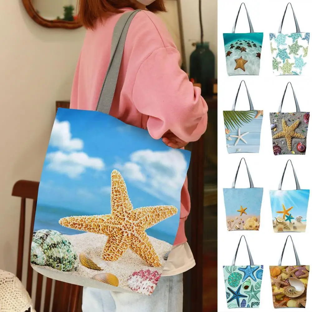 Women's Bag Reusable Zipper Closure Shoulder Pouch Practical Cute Bag Starfish Print Multifunction Large Capacity Travel Bag
Women's Bag Reusable Zipper Closure Shoulder Pouch Practical Cute Bag Starfish Print Multifunction Large Capacity Travel Bag