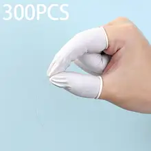 300x Fingertip Protective Gloves Skin Picking Touch Screen Nonslip Disposable Latex Finger Cots for Beatuy Cleaning Watch Repair