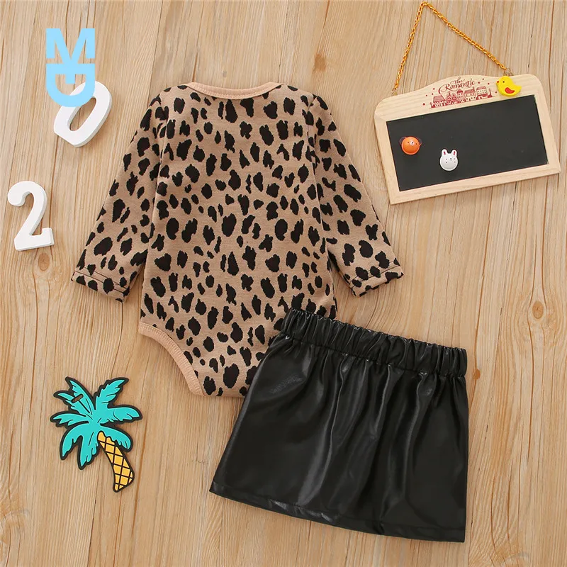 New 2pcs Fashion Autumn Toddler Baby Girls Clothes Leopard Print Long Sleeve Sweater Romper Zipper PU Leather Skirts Warm Outfit
New 2pcs Fashion Autumn Toddler Baby Girls Clothes Leopard Print Long Sleeve Sweater Romper Zipper PU Leather Skirts Warm Outfit