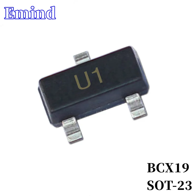 100Pcs BCX19 SMD Transistor Footprint SOT-23 Silkscreen U1 Type NPN 45V/500mA Bipolar Amplifier Transistor
100Pcs BCX19 SMD Transistor Footprint SOT-23 Silkscreen U1 Type NPN 45V/500mA Bipolar Amplifier Transistor