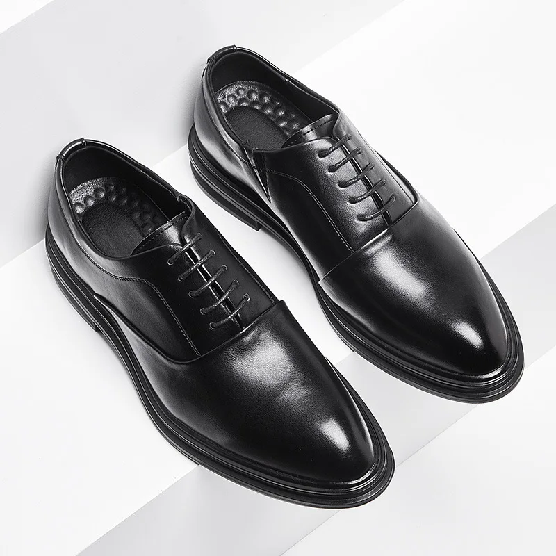 Men Dress Shoes Oxford Shoes Business Office Pointed Toe Brown LaceUp Shoes Wedding Shoes Casual Fashion Low Top Solid Color
Men Dress Shoes Oxford Shoes Business Office Pointed Toe Brown LaceUp Shoes Wedding Shoes Casual Fashion Low Top Solid Color