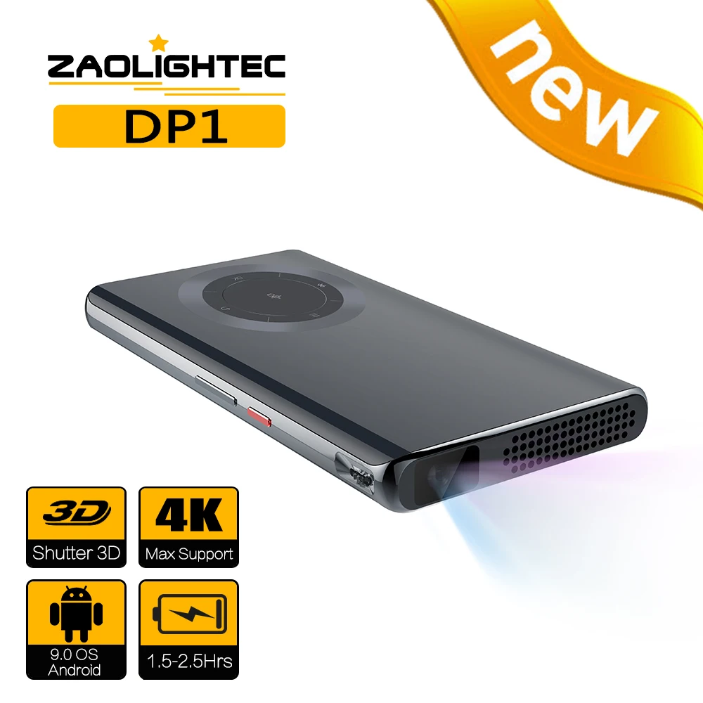 ZAOLITGHTEC DP1 Mini Portable Pico Smart Android Wifi 1080P TV Outdoor DLP Projector for Mobile Smartphone 4K Cinema
ZAOLITGHTEC DP1 Mini Portable Pico Smart Android Wifi 1080P TV Outdoor DLP Projector for Mobile Smartphone 4K Cinema