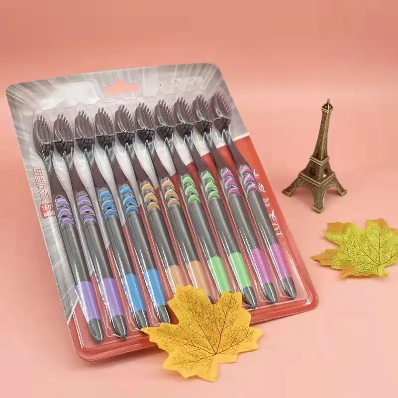10Pcs Toothbrush Ultra Soft Bamboo Charcoal Adult Clean Care Gums Fine Hair Home Unisex Family Wear Tooth Brush Oral Care Tools
10Pcs Toothbrush Ultra Soft Bamboo Charcoal Adult Clean Care Gums Fine Hair Home Unisex Family Wear Tooth Brush Oral Care Tools