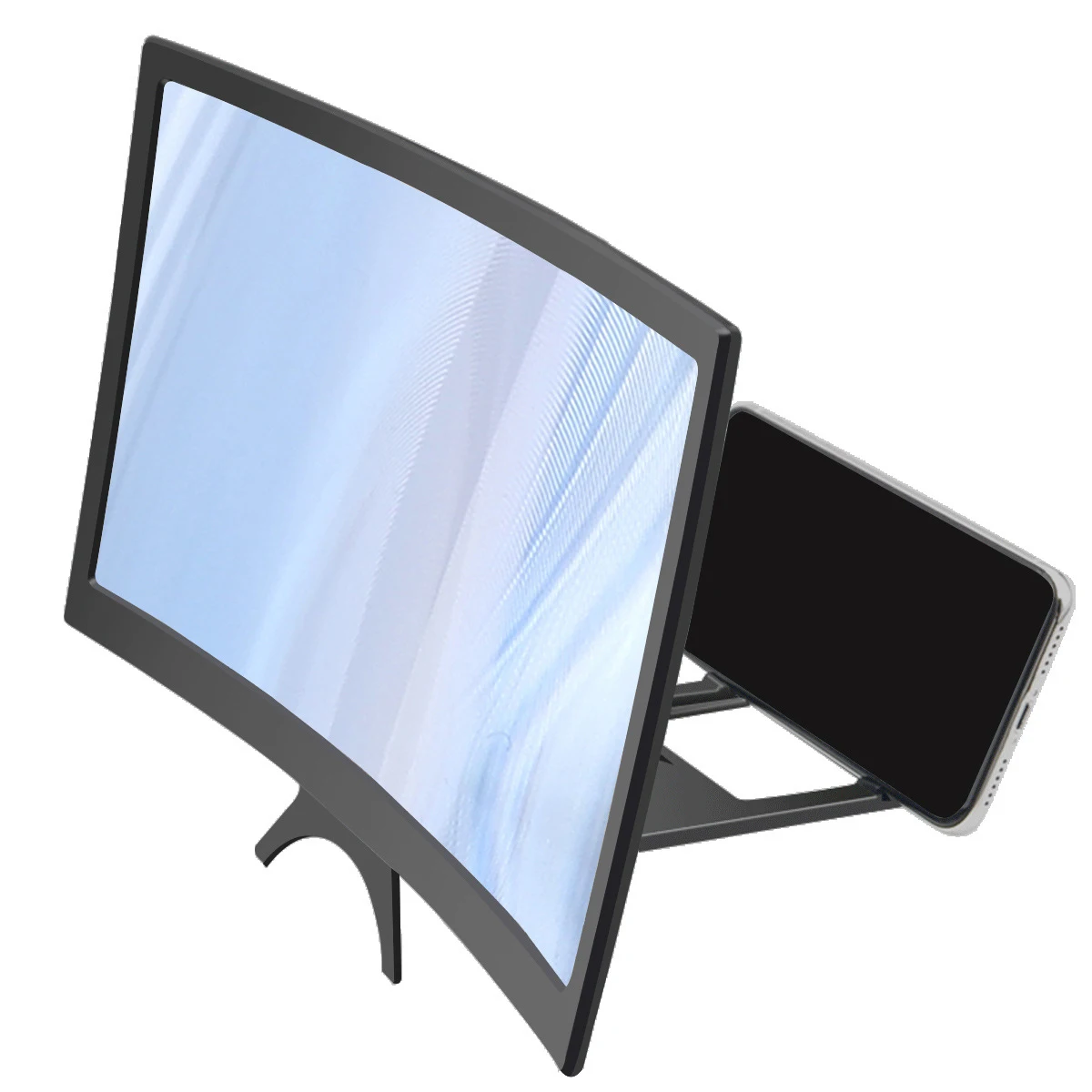 12inch Phone Screen Enlarger Curved Screen Magnifier with Folding Phone Stand for Mobile Phones
12inch Phone Screen Enlarger Curved Screen Magnifier with Folding Phone Stand for Mobile Phones