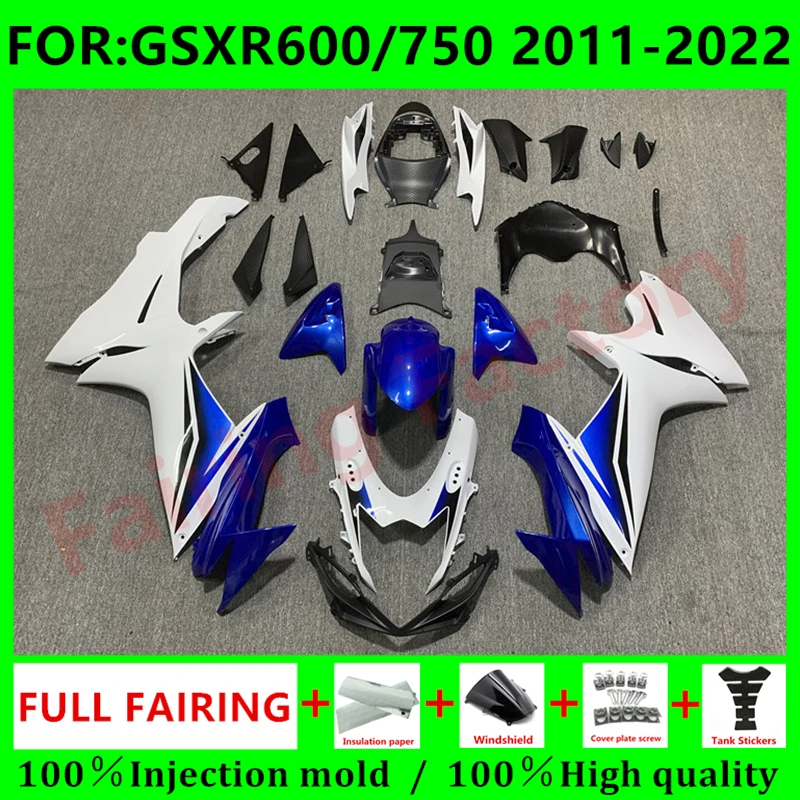 Fairing kit for GSXR600 750 GSXR 600 GSX-R750 K11 2011 2012 2013 2014 2015 2016 2017 2018 2019 2020 2021 Fairings set blue white
Fairing kit for GSXR600 750 GSXR 600 GSX-R750 K11 2011 2012 2013 2014 2015 2016 2017 2018 2019 2020 2021 Fairings set blue white