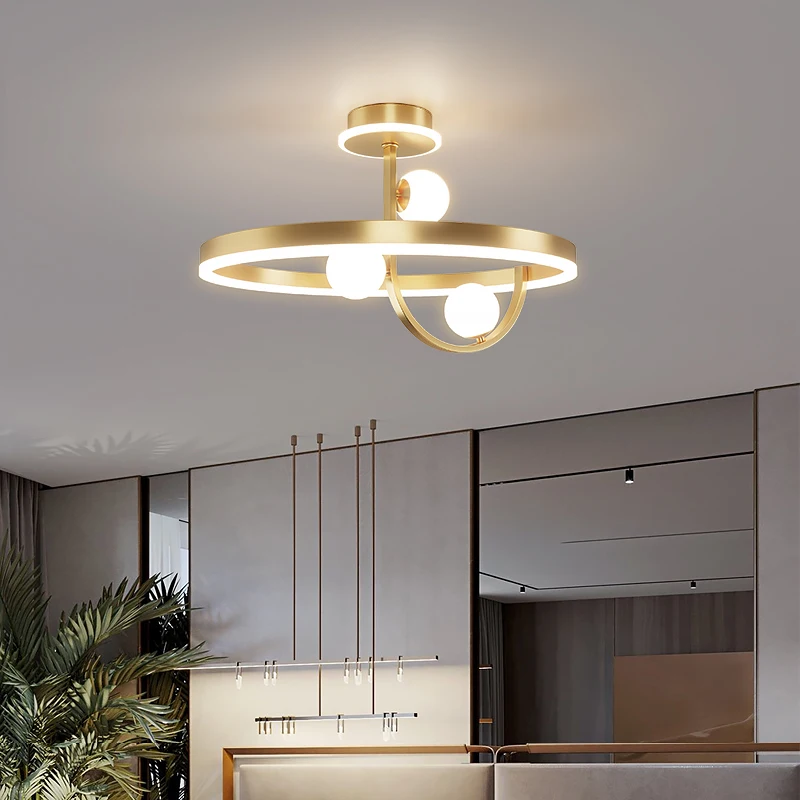 Nordic Bedroom LED Ceiling Light Modern Design Iron Ceiling Lamps for Living Hall Dining Room Luxury Indoor Lighting Fixture
Nordic Bedroom LED Ceiling Light Modern Design Iron Ceiling Lamps for Living Hall Dining Room Luxury Indoor Lighting Fixture