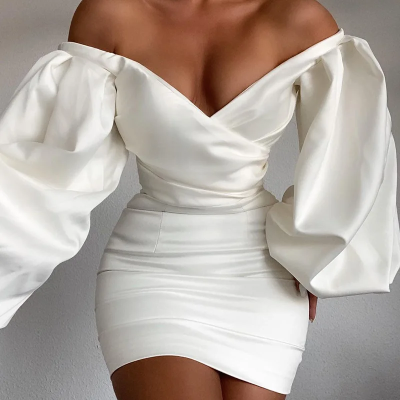 Women 2022 Fashion Long Sleeve Solid Elegant Party Dress Spring Summer Slim Fit Sexy Deep V-Neck Off Shoulder Bag Hip Dress
Women 2022 Fashion Long Sleeve Solid Elegant Party Dress Spring Summer Slim Fit Sexy Deep V-Neck Off Shoulder Bag Hip Dress