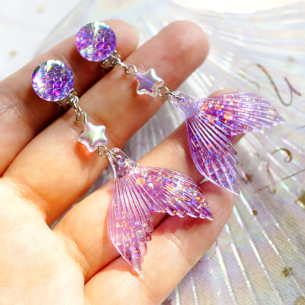 Children Cute Fish Tail Ear Clip Ear Cuff Cartoon Girl Earring Princess Sweet Mermaid Earring Kids Jewelry Gift Earing Korean
Children Cute Fish Tail Ear Clip Ear Cuff Cartoon Girl Earring Princess Sweet Mermaid Earring Kids Jewelry Gift Earing Korean