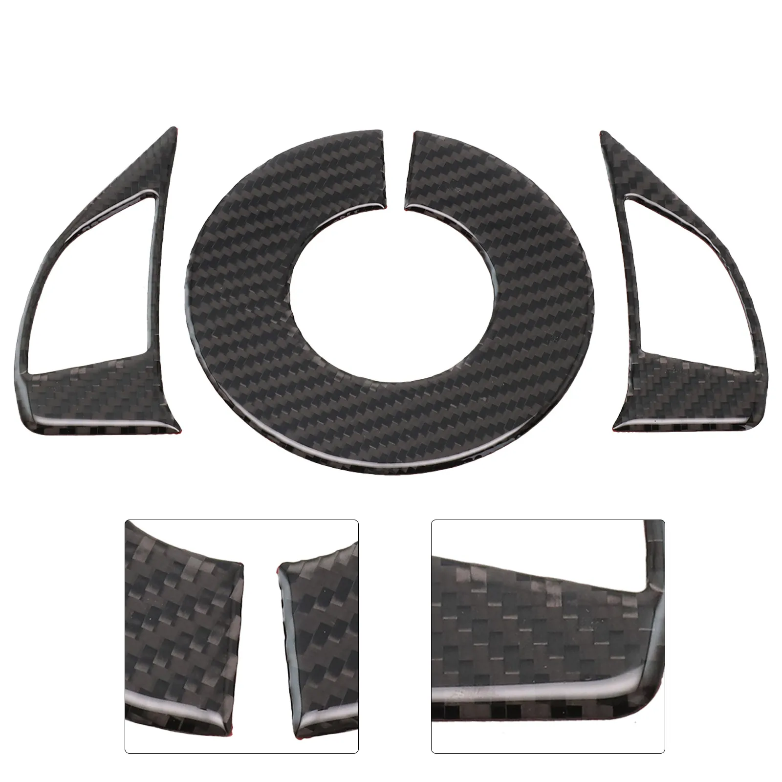 3x Car Carbon Fiber Interior Steering Wheel-Accent Cover Trim High-adhesive Car Interior Sticker Trim For Fiat 500 2012-15
3x Car Carbon Fiber Interior Steering Wheel-Accent Cover Trim High-adhesive Car Interior Sticker Trim For Fiat 500 2012-15