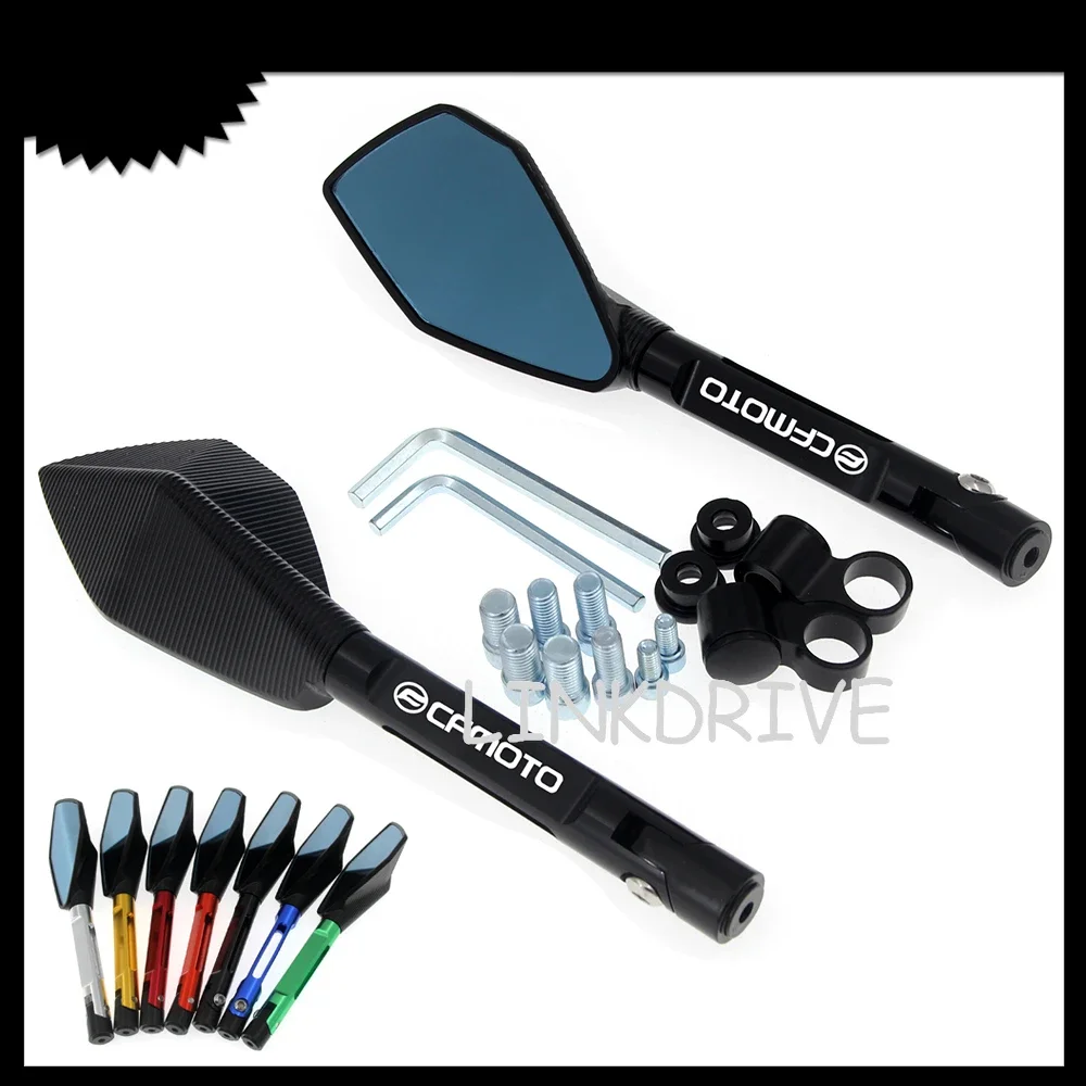 Aluminum Motorcycle Handlebar Rear View Mirrors Anti-glare Mirror for CFMOTO 400NK 400 NK 650NK 650 NK NK250 NK150
Aluminum Motorcycle Handlebar Rear View Mirrors Anti-glare Mirror for CFMOTO 400NK 400 NK 650NK 650 NK NK250 NK150