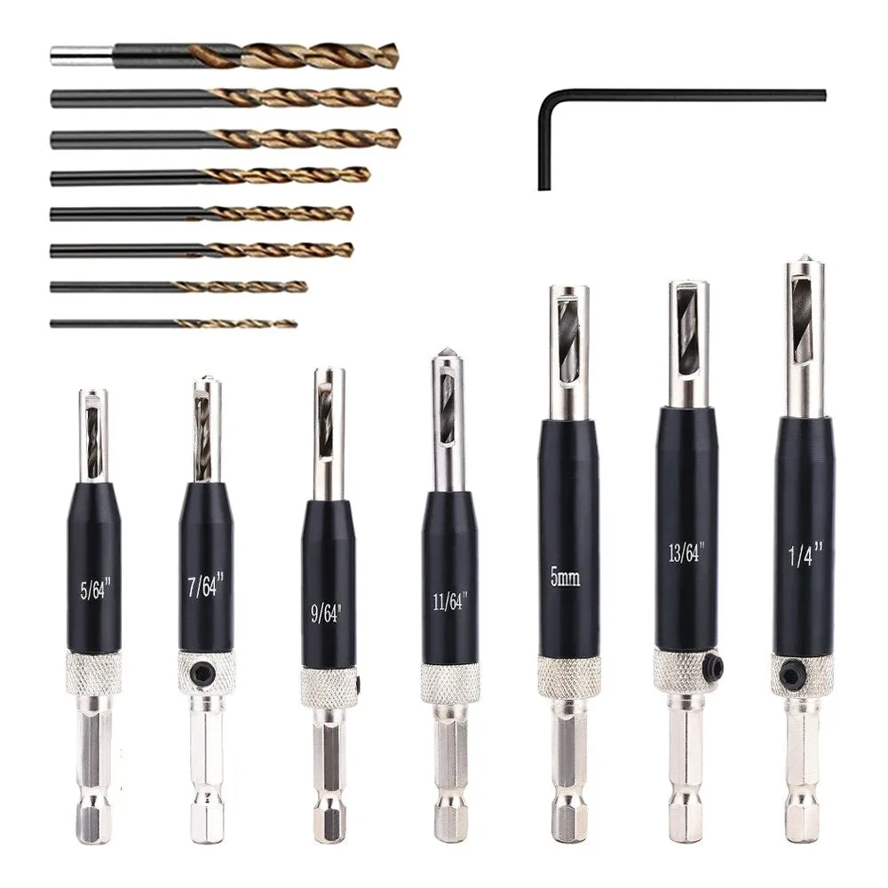 Lock Hinge Stainless Steel Drill Bit Set Black Oxide Self Centering Hardware Drawer Pilot Hole Guides For Wood Door D30
Lock Hinge Stainless Steel Drill Bit Set Black Oxide Self Centering Hardware Drawer Pilot Hole Guides For Wood Door D30
