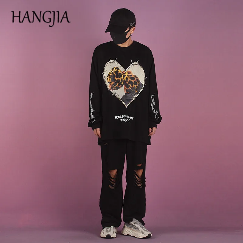 Korean Street wear Hip-hop Wide Leg Sweatpant Black Men's Ripped Joggers Pants Baggy European and American Women Washed Hole
Korean Street wear Hip-hop Wide Leg Sweatpant Black Men's Ripped Joggers Pants Baggy European and American Women Washed Hole