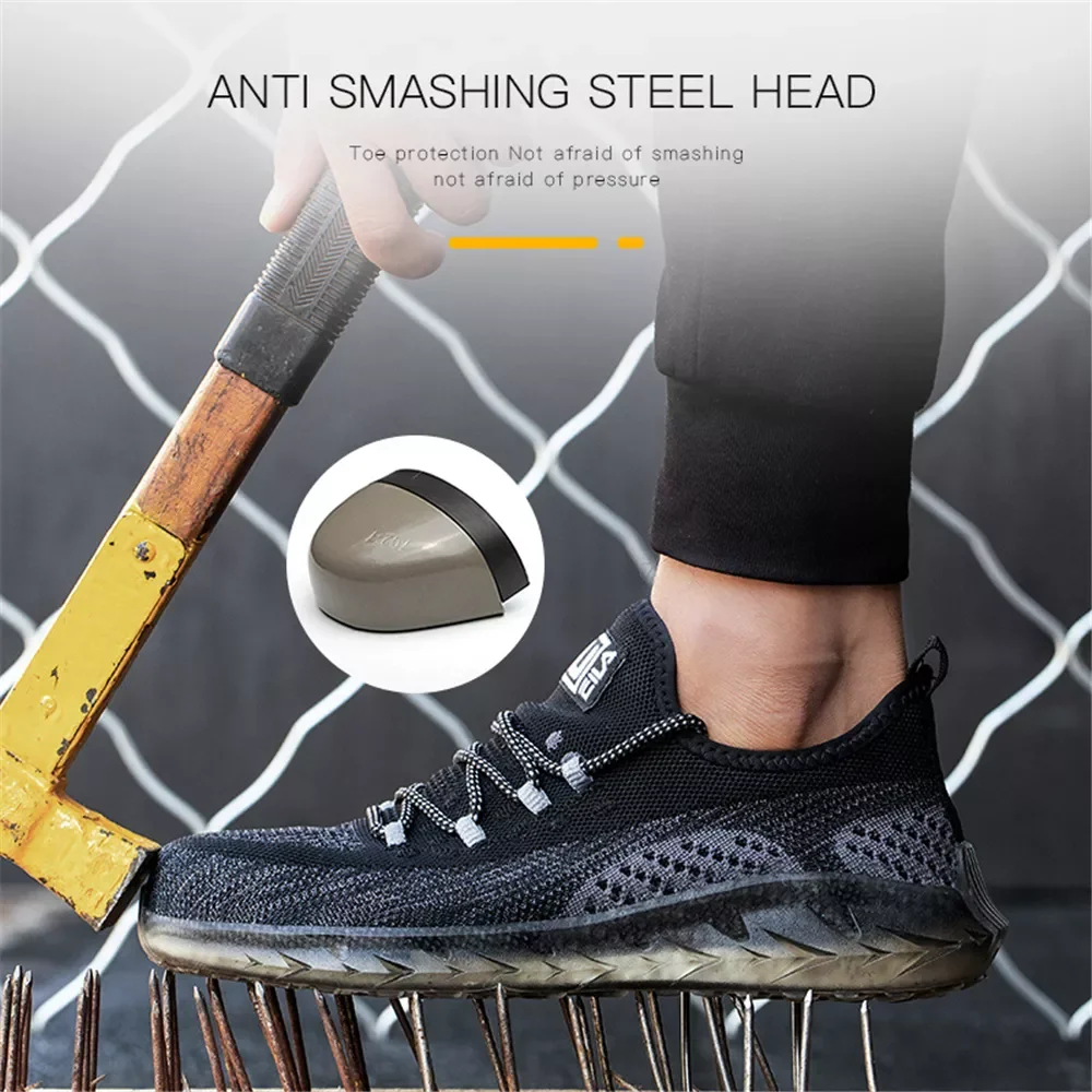 Safety Shoes For Men Outdoor Anti-smashing Construction Work Shoes Boots Puncture Proof Indestructible Safety Sneaker
Safety Shoes For Men Outdoor Anti-smashing Construction Work Shoes Boots Puncture Proof Indestructible Safety Sneaker