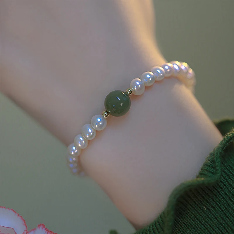 Light luxury vintage jasper freshwater pearl bracelet female ins niche design sense beads 2023 new tide summer
Light luxury vintage jasper freshwater pearl bracelet female ins niche design sense beads 2023 new tide summer